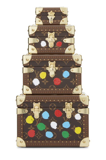 Louis Vuitton, Malle Pyramide à pois multicolores Yayoi Kusama x Louis Vuitton Monogram d'occasion, multicolore