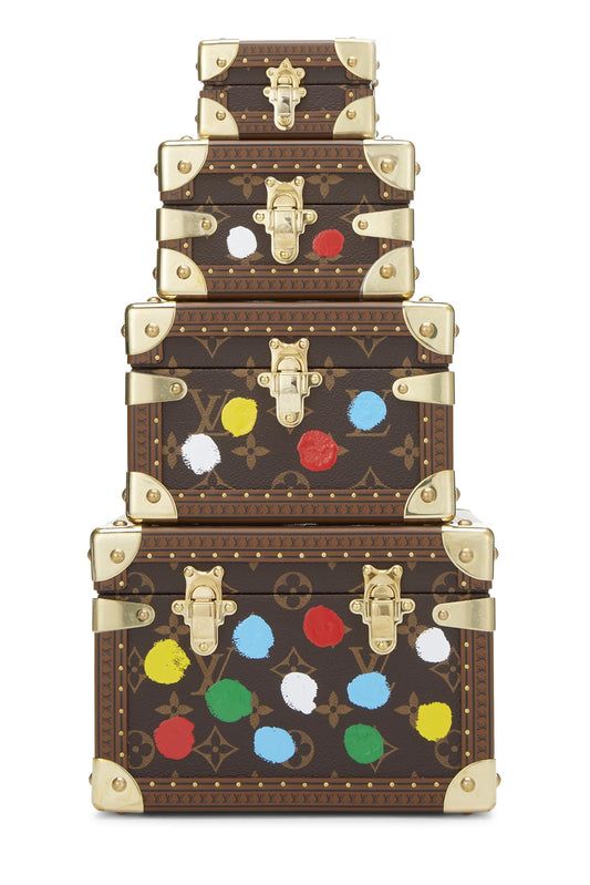 Louis Vuitton, Malle Pyramide à pois multicolores Yayoi Kusama x Louis Vuitton Monogram d'occasion, multicolore