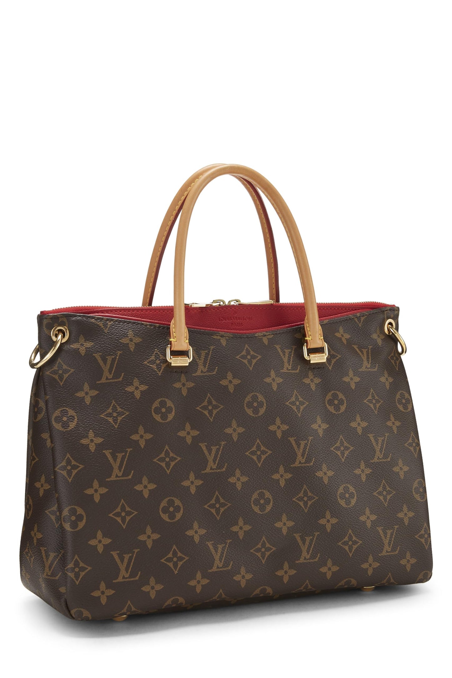 Louis Vuitton, Pre-Loved Red Monogram Canvas Pallas, Red