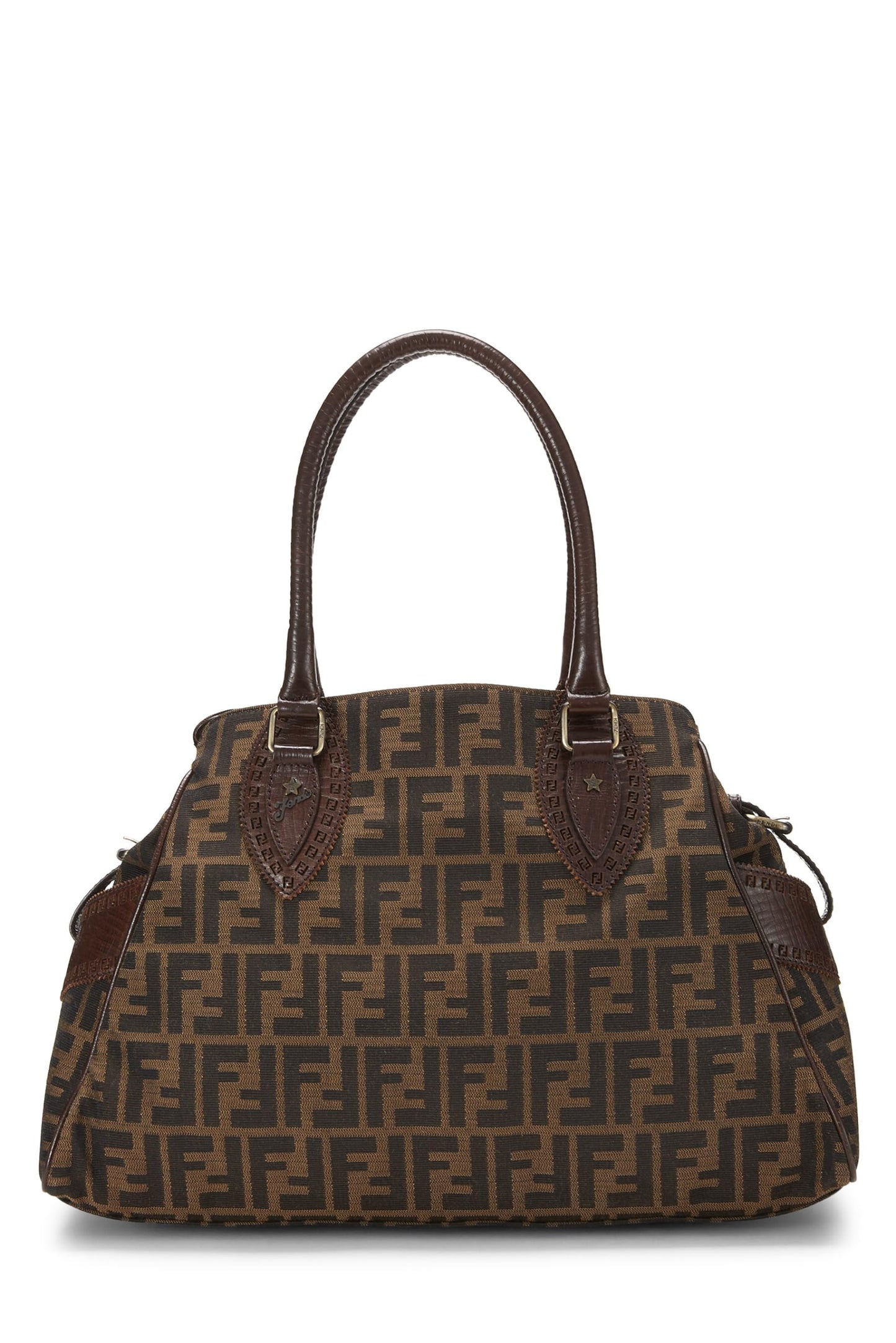 Fendi, Pre-Loved Brown Zucca Velour Bag Du Jour Small, Brown