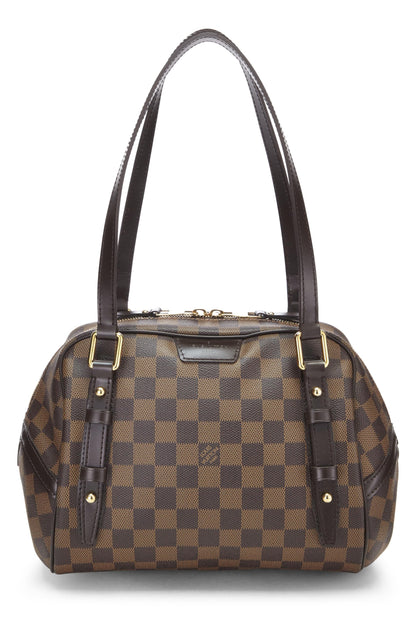 Louis Vuitton, Pre-Loved Damier Ebene Rivington PM, Brown