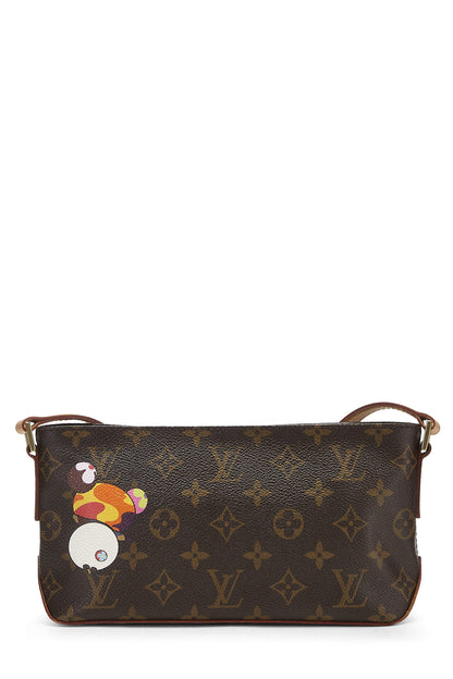 Louis Vuitton, Trotteur Panda de lona con monograma de Takashi Murakami x Louis Vuitton de segunda mano, marrón