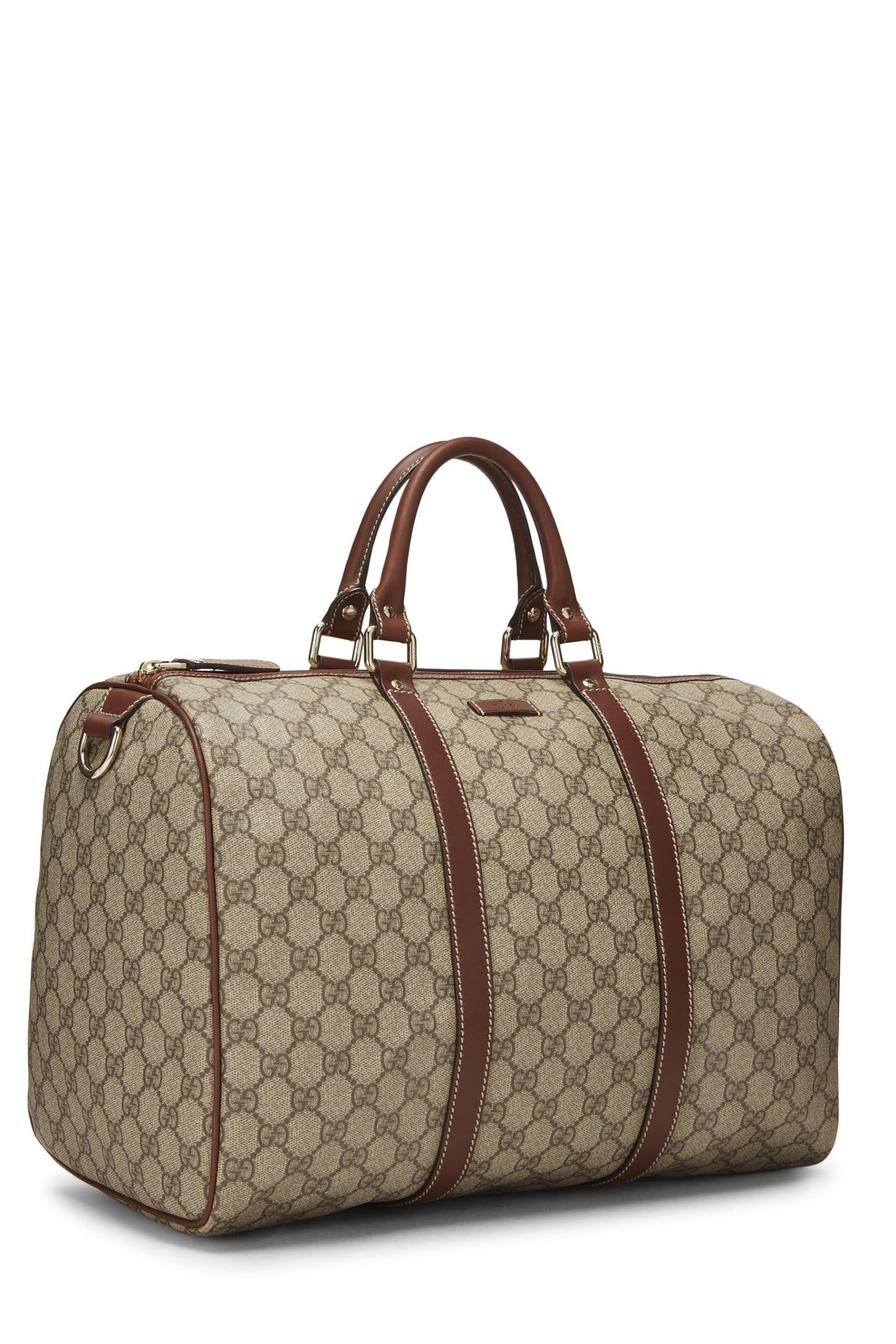 Gucci, Boston en toile GG Supreme d'origine d'occasion, marron