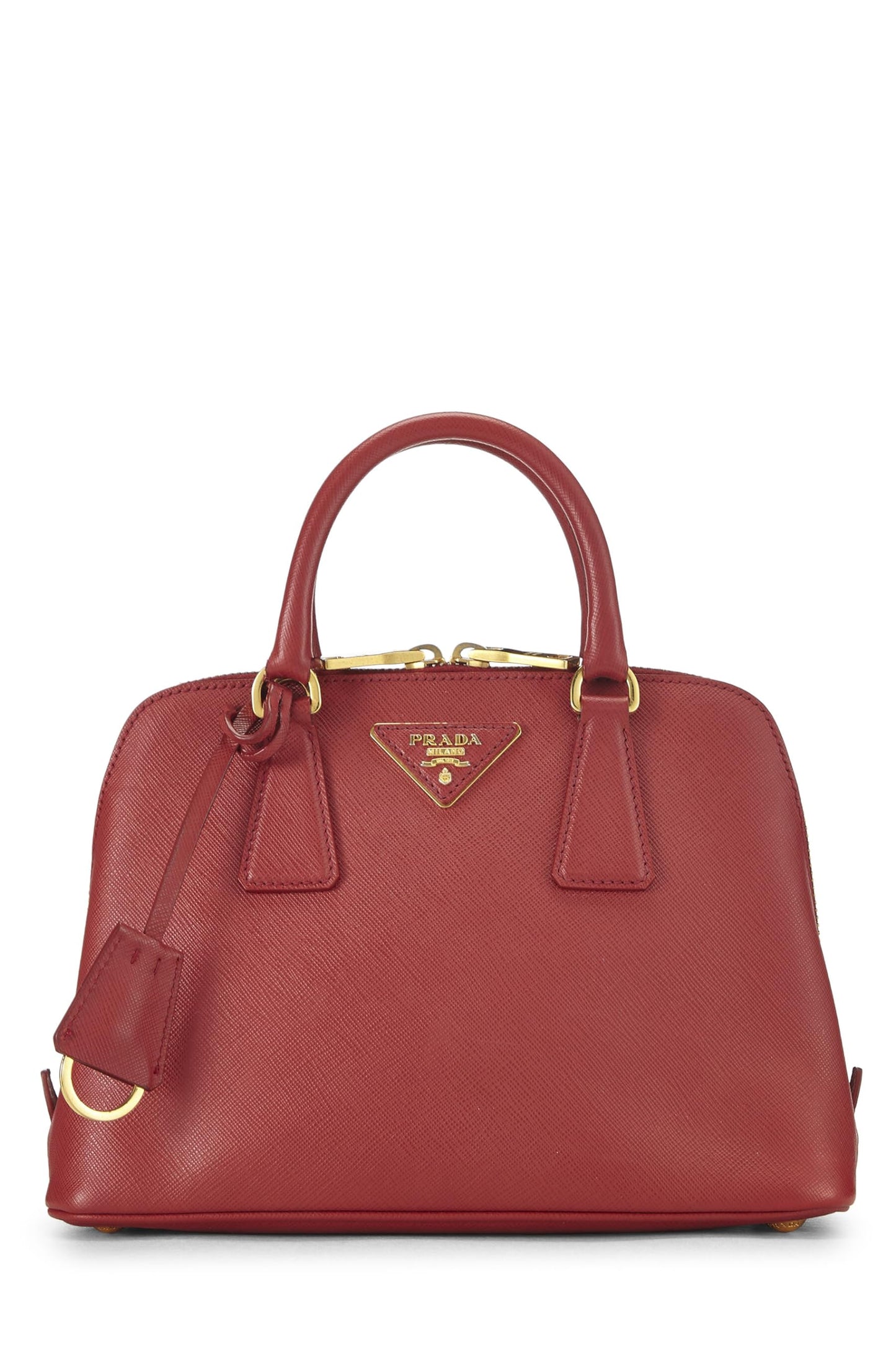 Prada, Pre-Loved Red Saffiano Promenade Mini, Red