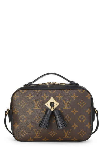 Louis Vuitton, Saintonge de lona con monograma negro Pre-Loved, Negro