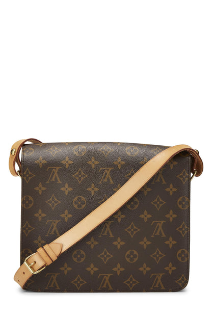 Louis Vuitton, Pre-Loved Monogram Canvas Cartouchiere GM, Brown