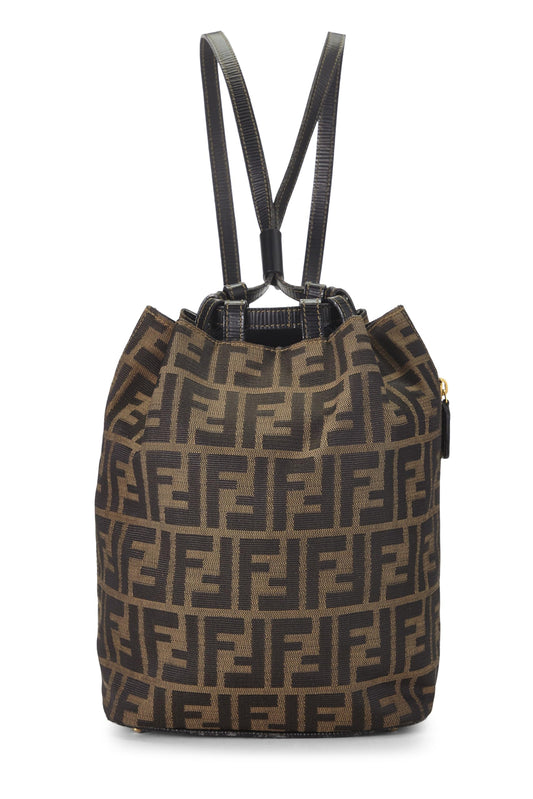 Fendi, Mochila tipo cubo Zucca marrón pre-Loved, Marrón