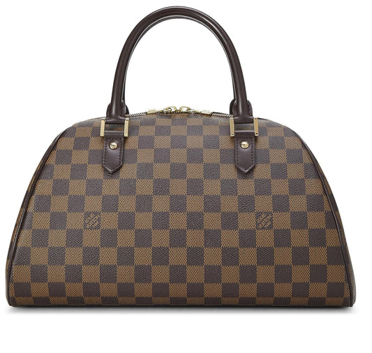 Louis Vuitton, Pre-Loved Damier Ebene Ribera MM, Brown