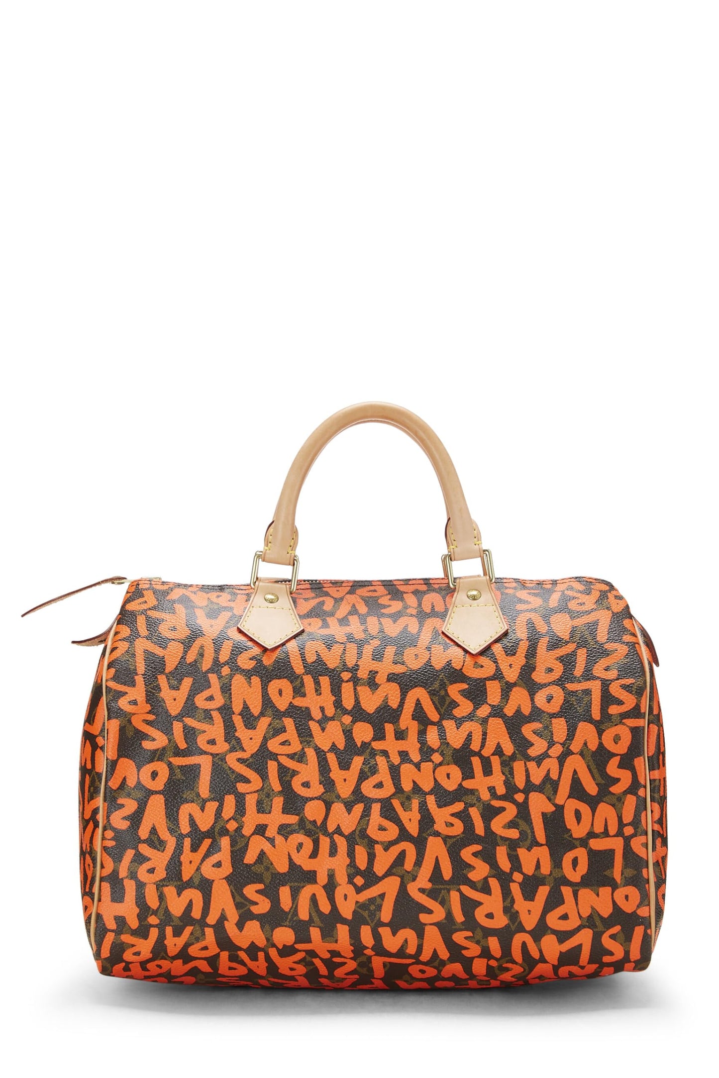 Louis Vuitton, Stephen Sprouse x Louis Vuitton Orange Graffiti Speedy 30 d'occasion, Orange