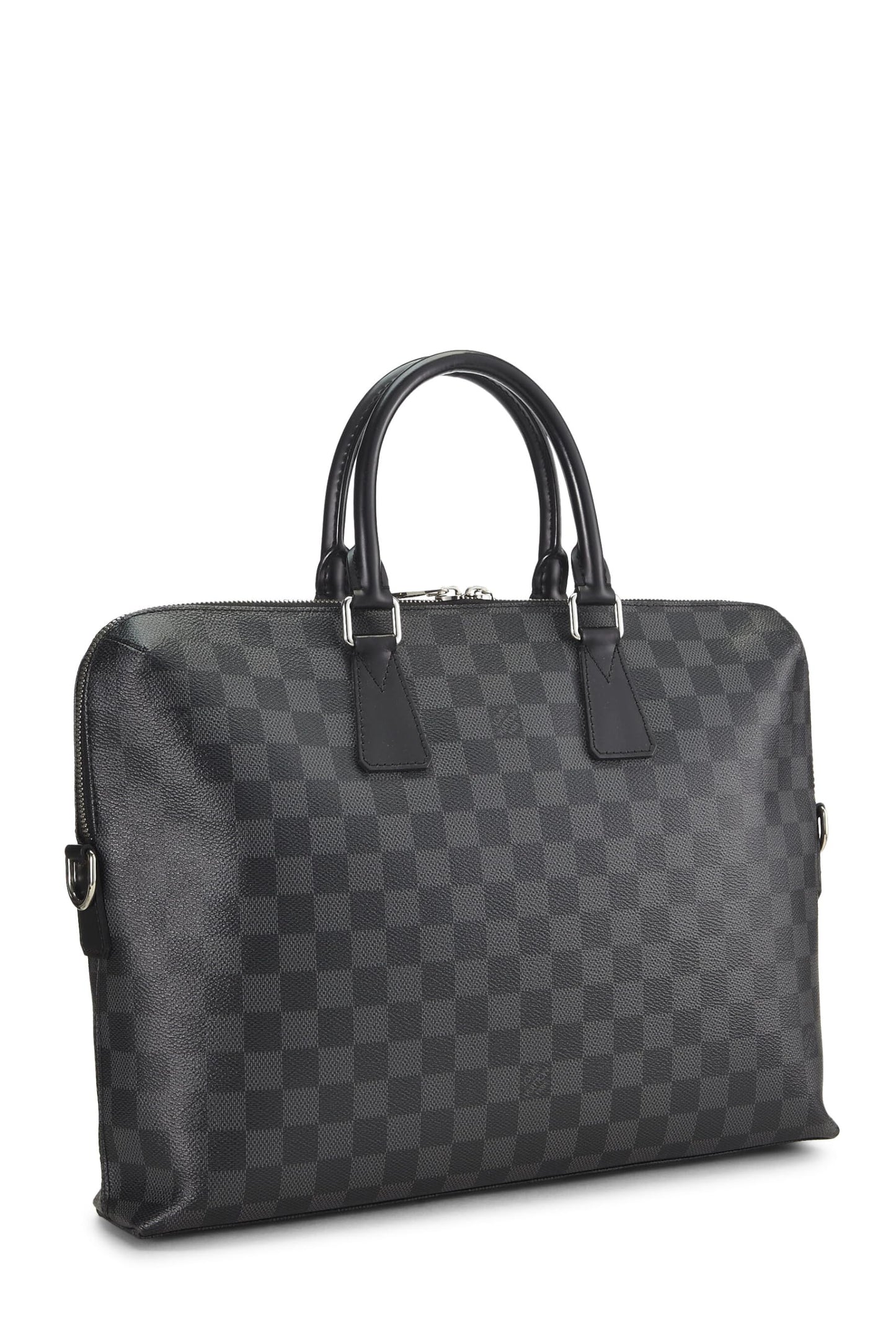 Louis Vuitton, Pre-Loved Damier Graphite Porte-Documents Jour, Black