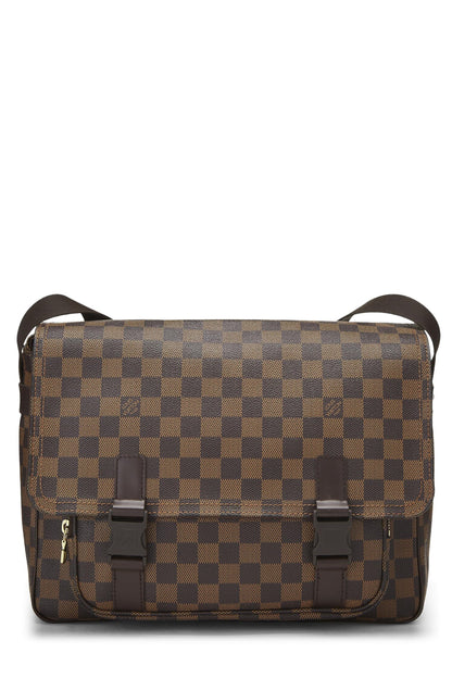 Louis Vuitton, sac messager Melville Damier Ebene d'occasion, marron