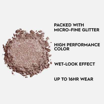 URBAN DECAY 24/7 Moondust Glitter Eyeshadow Single (Space Cowboy - Champagne Gold Silver Sparkle), Buildable Sparkly Eye Glitter, Long-lasting Shimmer Finish, Reflective Eye Shadow Topper - 0.06 oz