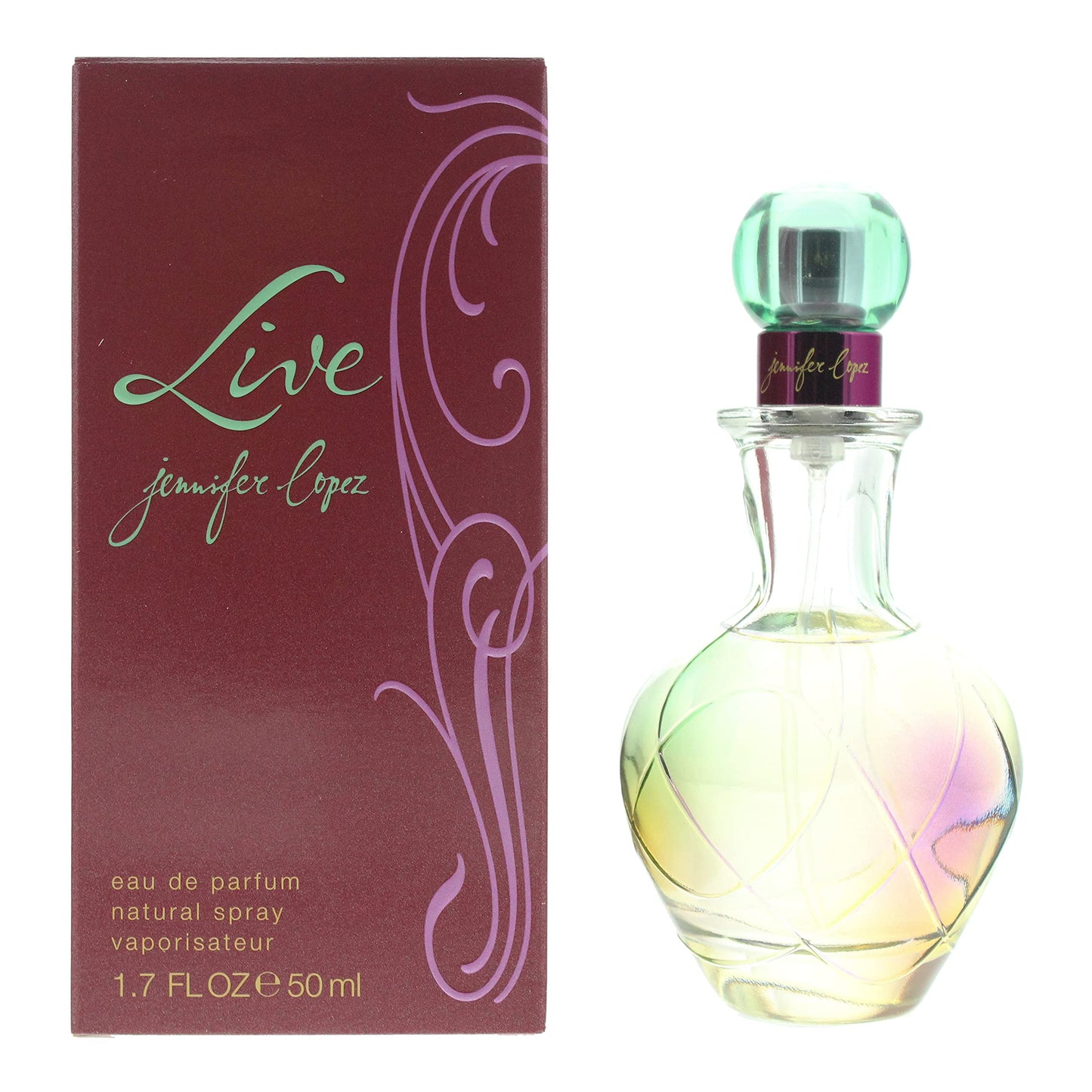 Live Jennifer Lopez de Jennifer Lopez para mujer. Eau de Parfum en spray de 1,7 onzas