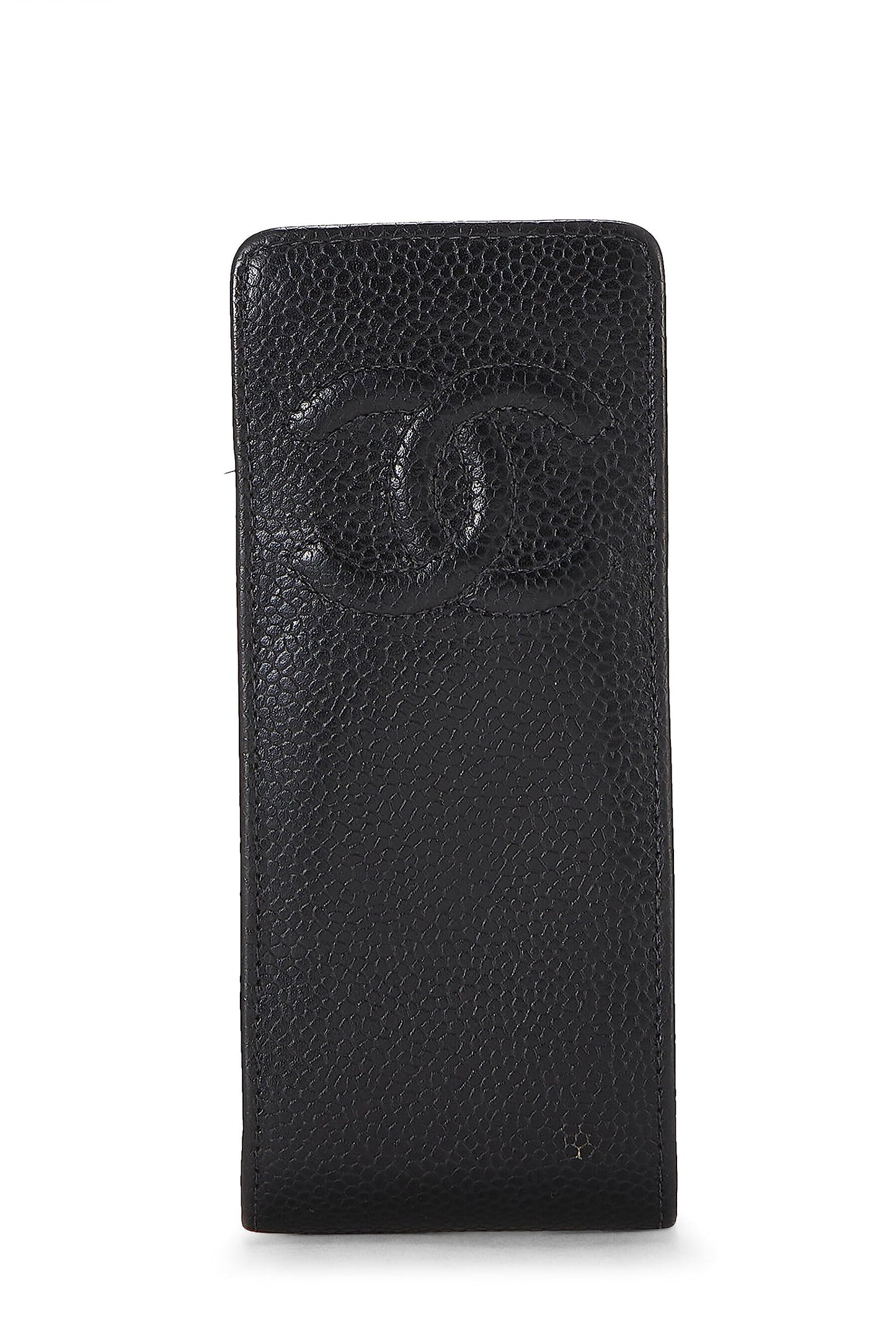 Chanel, Pre-Loved Black Caviar Case, Black