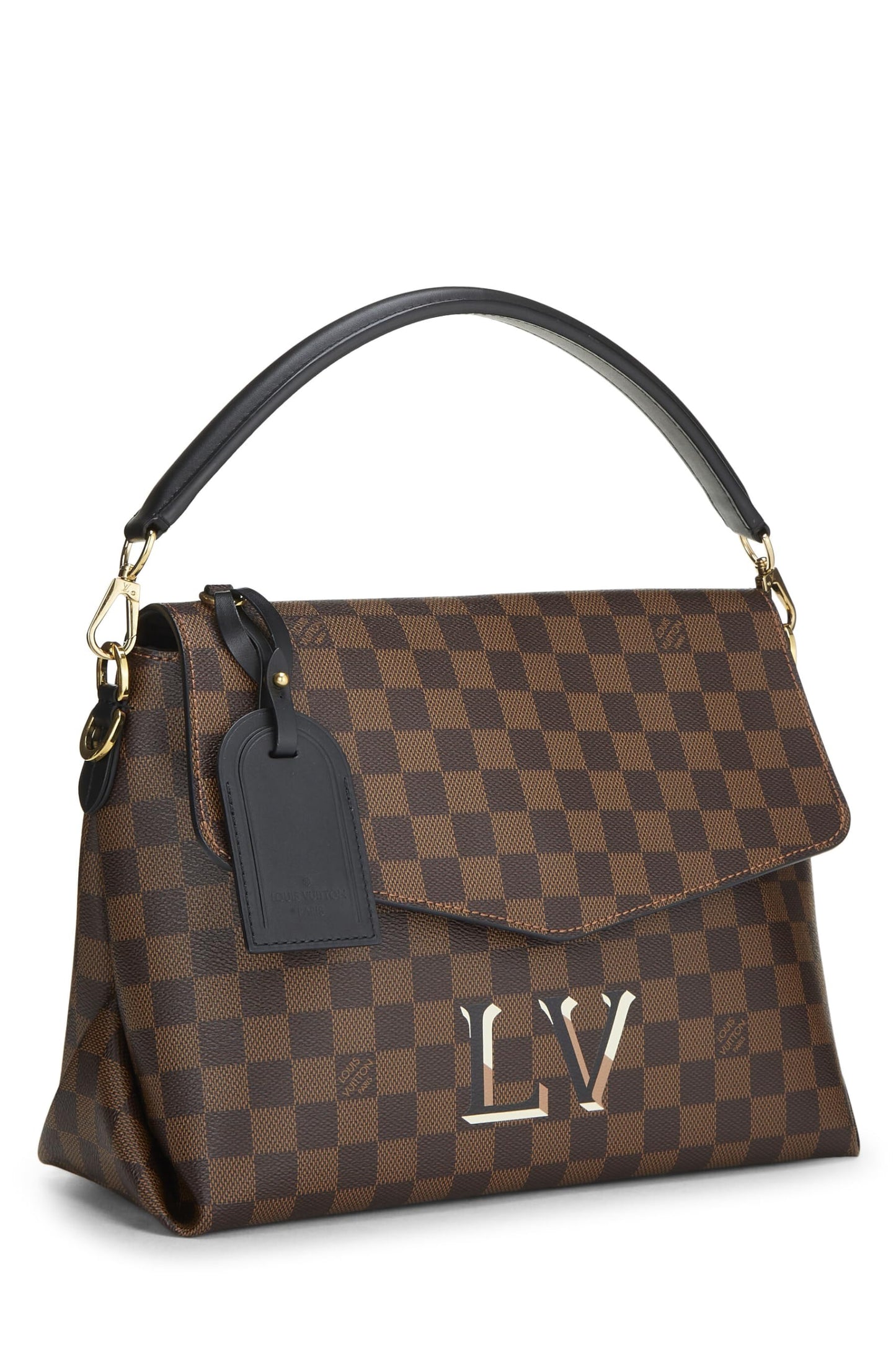 Louis Vuitton, Mensajero Damier Ebene Pre-Loved Beaubourg MM, Negro