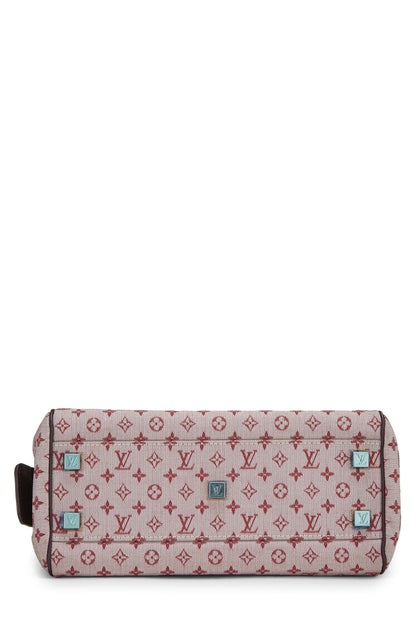 Louis Vuitton, Mini Lin Josephine PM Monogram Bordeaux d'occasion, Rouge