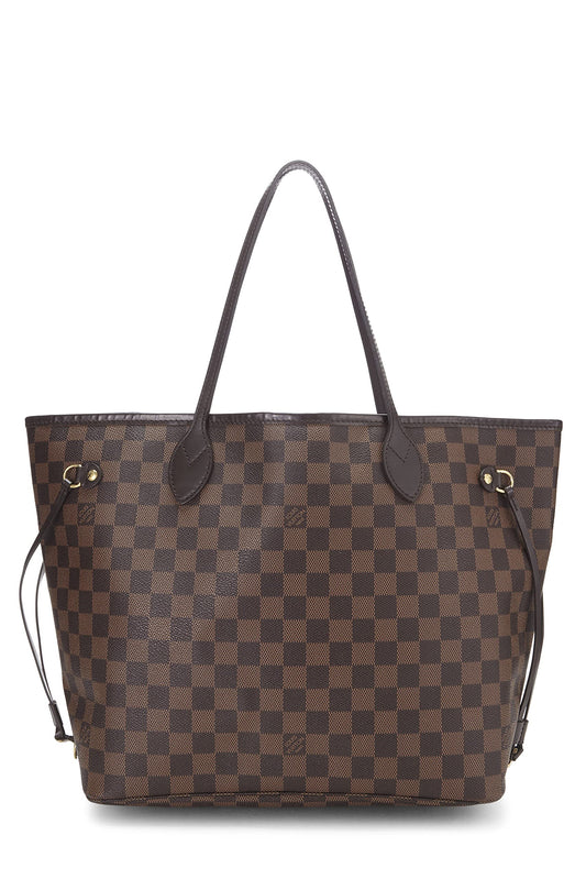 Louis Vuitton, Damier Ebene Neverfull MM d'occasion, marron