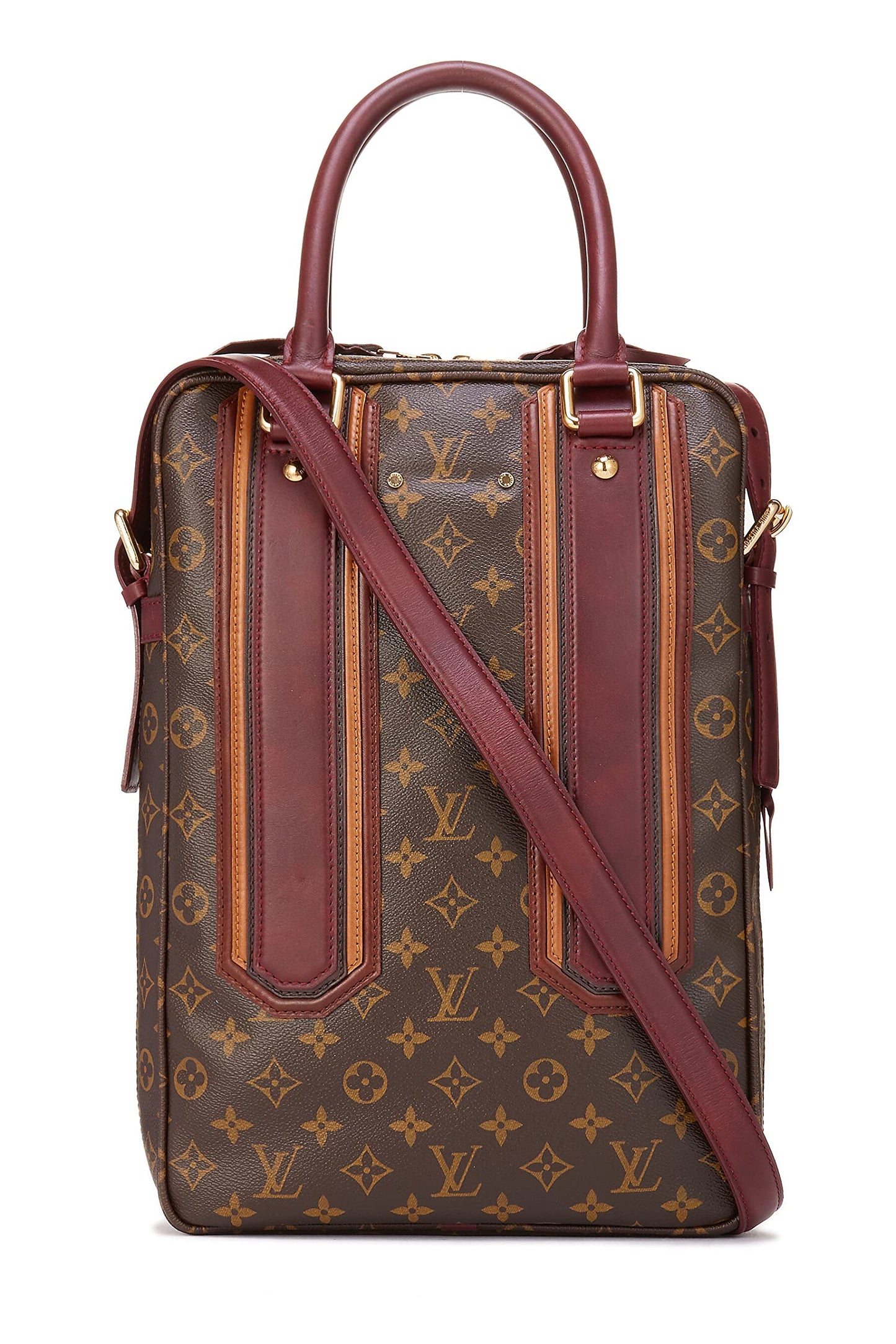 Louis Vuitton, Pre-Loved Monogram Canvas Bequia Porte-Documents Vertical, Brown