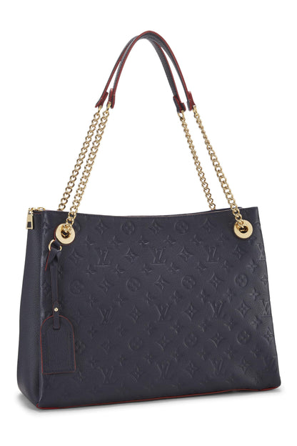 Louis Vuitton, Pre-Loved Blue Infini Monogram Empreinte Surene MM, Navy