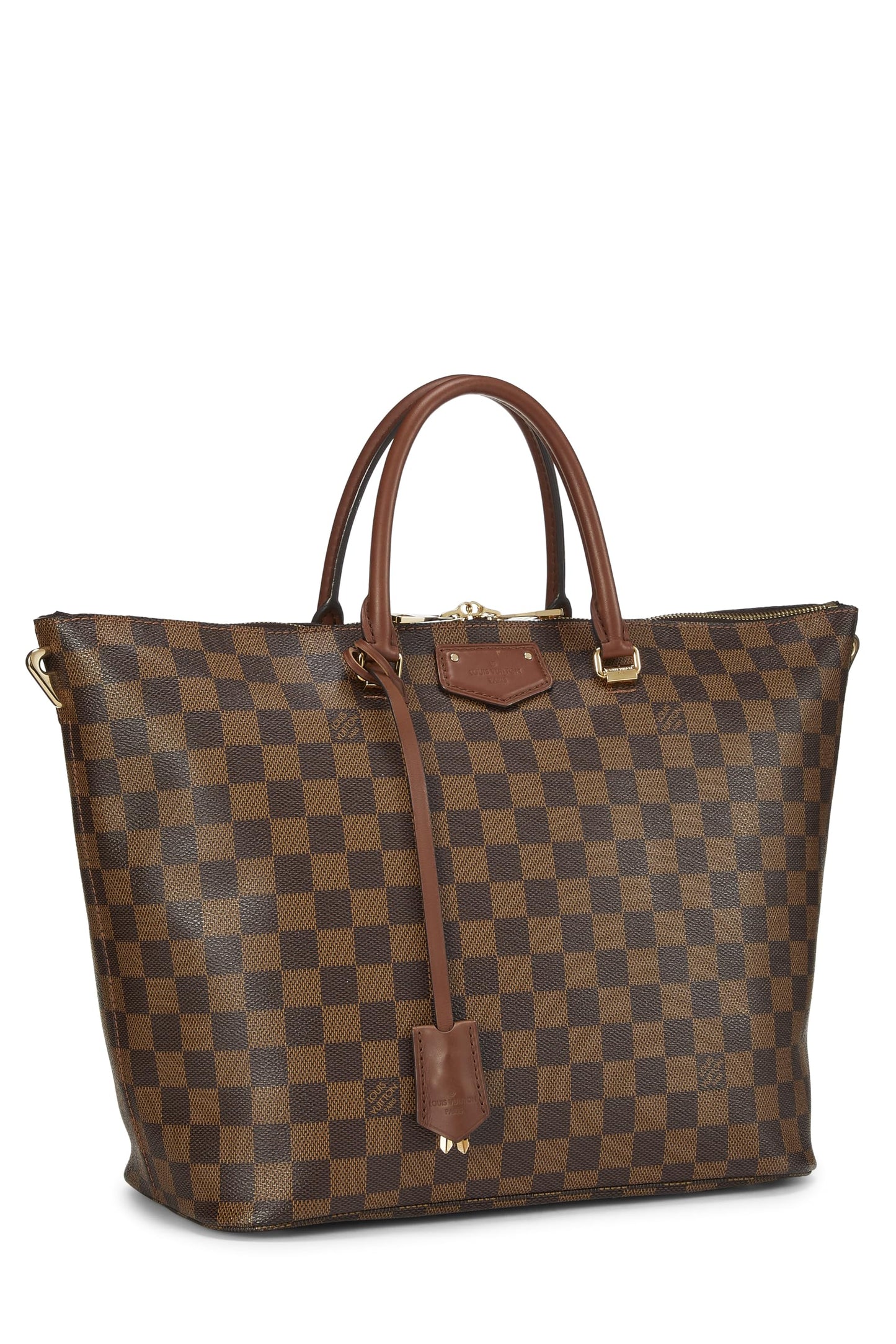 Louis Vuitton, Pre-Loved Damier Ebene Belmont, Marrón