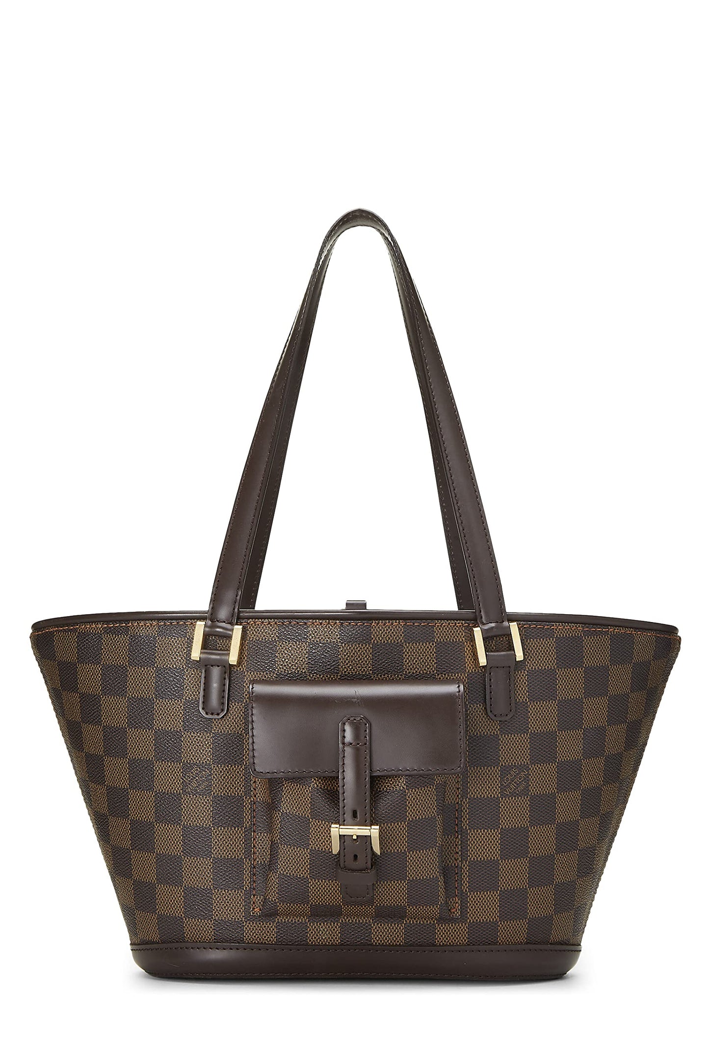 Louis Vuitton, Pre-Loved Damier Ebene Manosque PM, Marrón