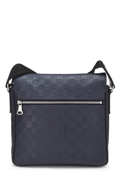 Louis Vuitton, Pre-Loved Navy Damier Infini District Messenger PM, Navy