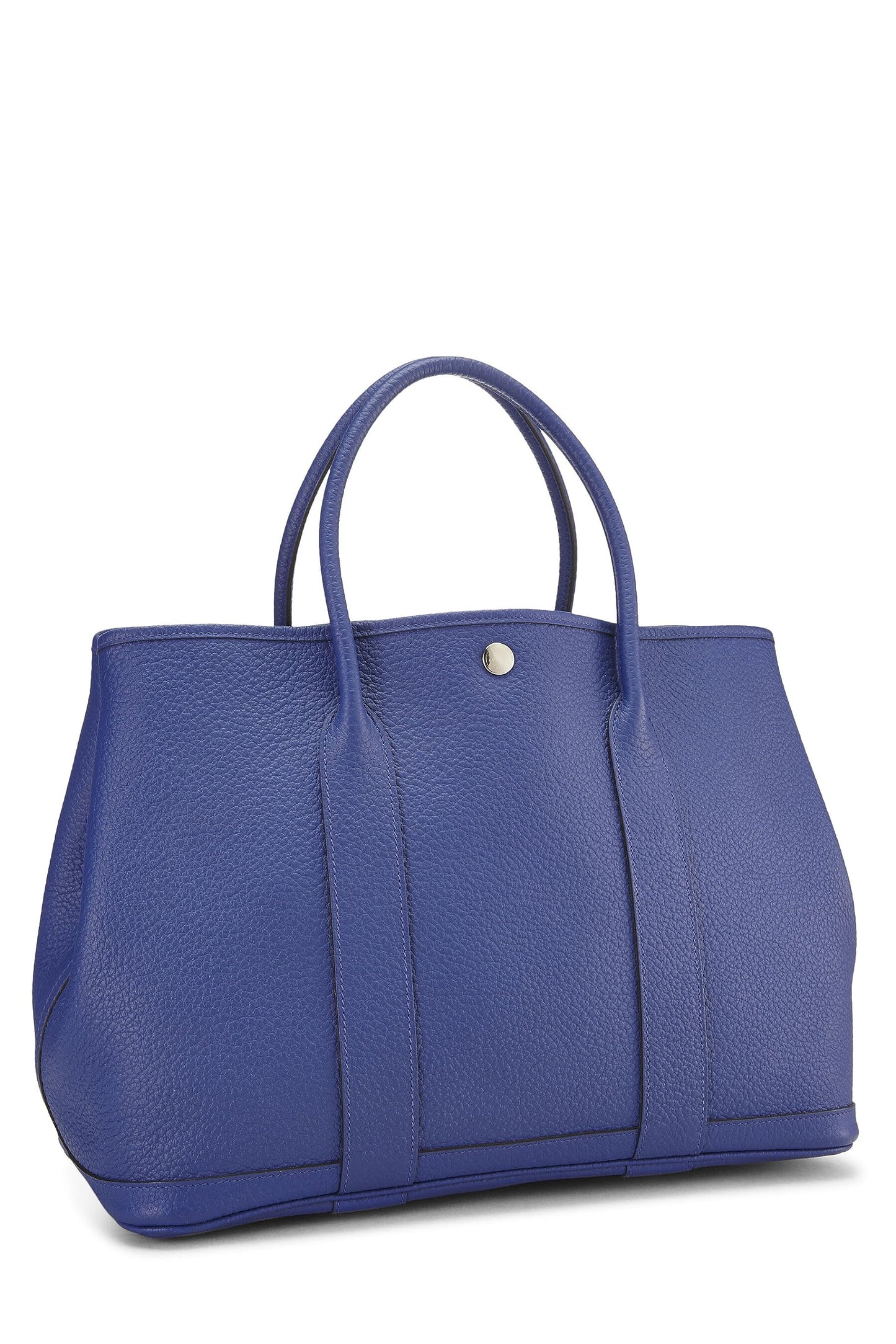 Hermès, Pre-Loved Blue Clemence Garden Party PM, Blue