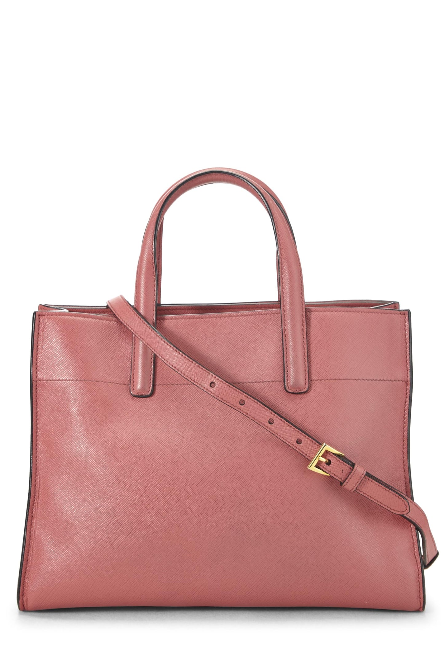 Prada, Pre-Loved Pink Saffiano Tote, Pink