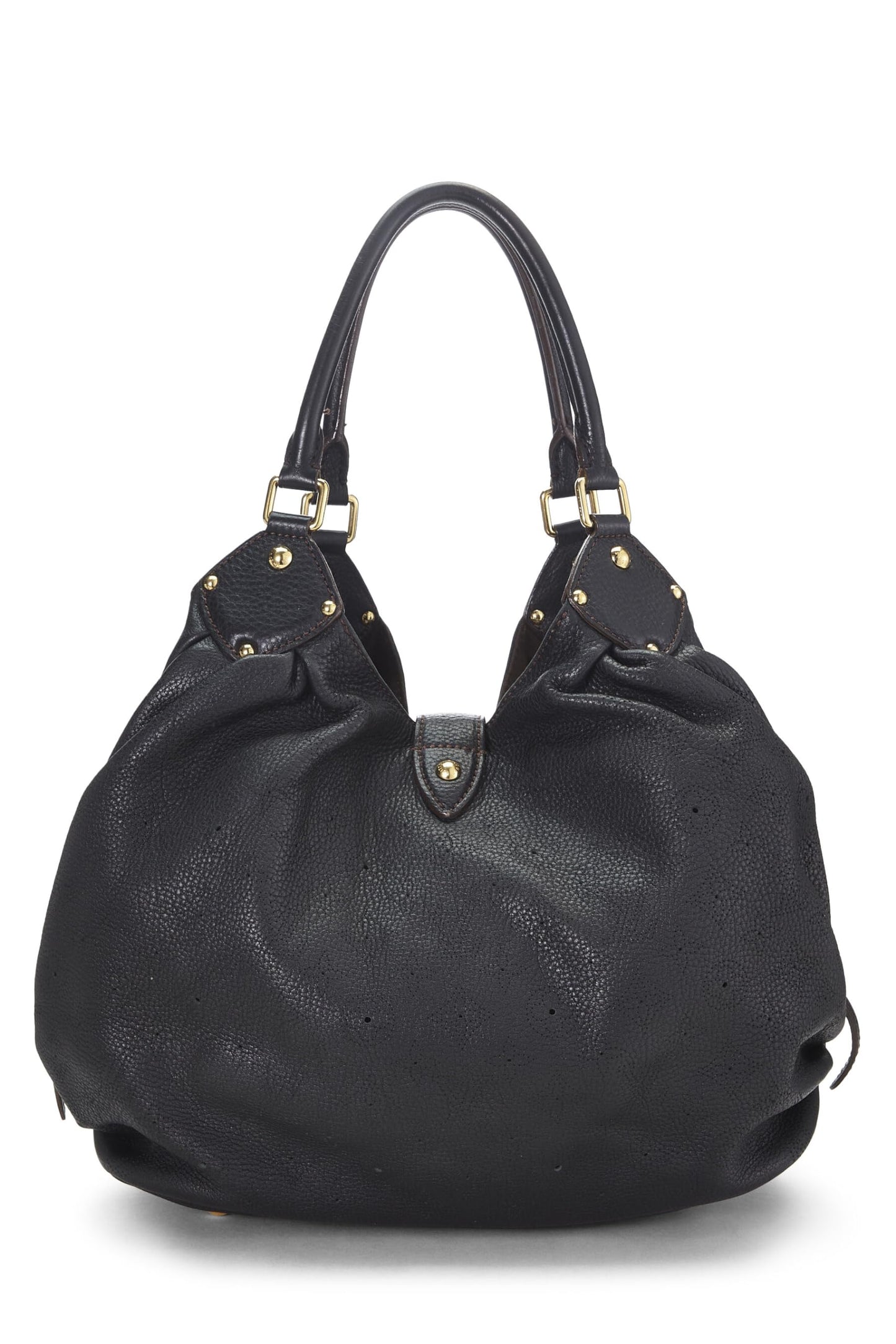 Louis Vuitton, Pre-Loved Black Monogram Mahina Large, Black