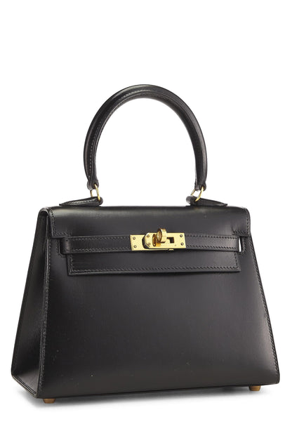 Hermès, Pre-Loved Black Box Kelly Sellier 20 Mini, Black