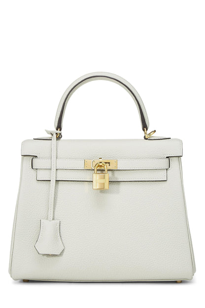 Hermès, Pre-Loved Gris Neve Togo Kelly Retourne 25, Gris Neve