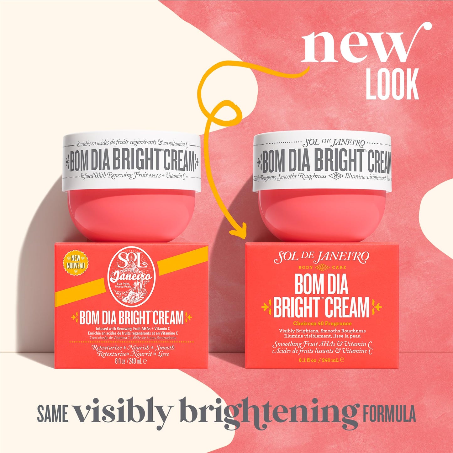 SOL DE JANEIRO Visibly Brightening and Smoothing Bom Dia AHA Cream Set