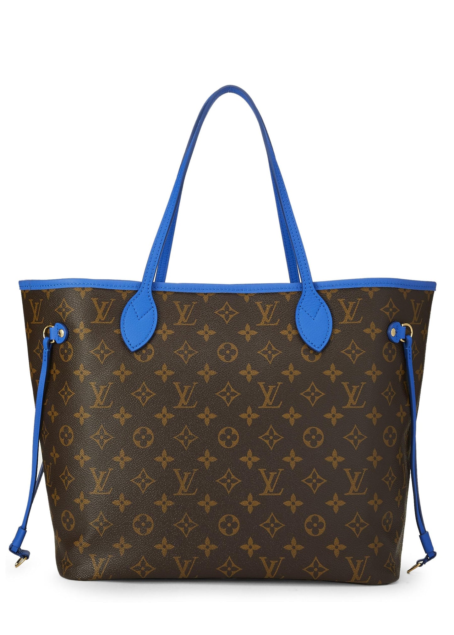 Louis Vuitton, Pre-Loved Blue Monogram Canvas Ikat Flower Neverfull MM, Blue