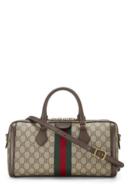 Gucci, Bolso con asa superior GG Supreme Ophidia original Pre-Loved, Marrón