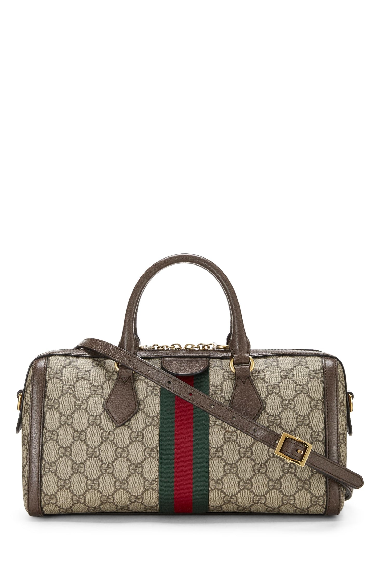 Gucci, sac à main Ophidia Supreme GG Original d'occasion de taille moyenne, marron