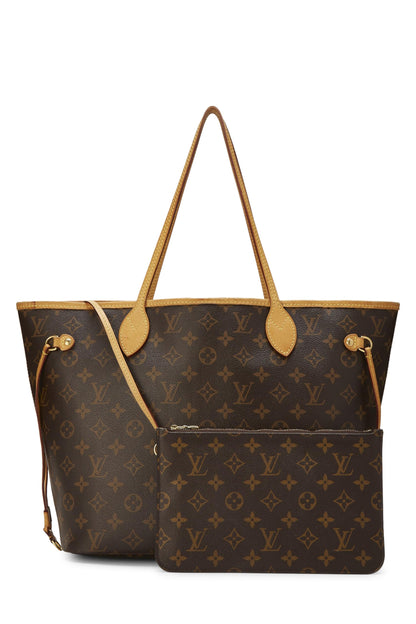 Louis Vuitton, Pre-Loved Neo Neverfull MM de lona con monograma burdeos, Rosa