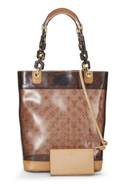 Louis Vuitton, Pre-Loved Brown Monogram Vinyl Ambre Cabas MM, Brown