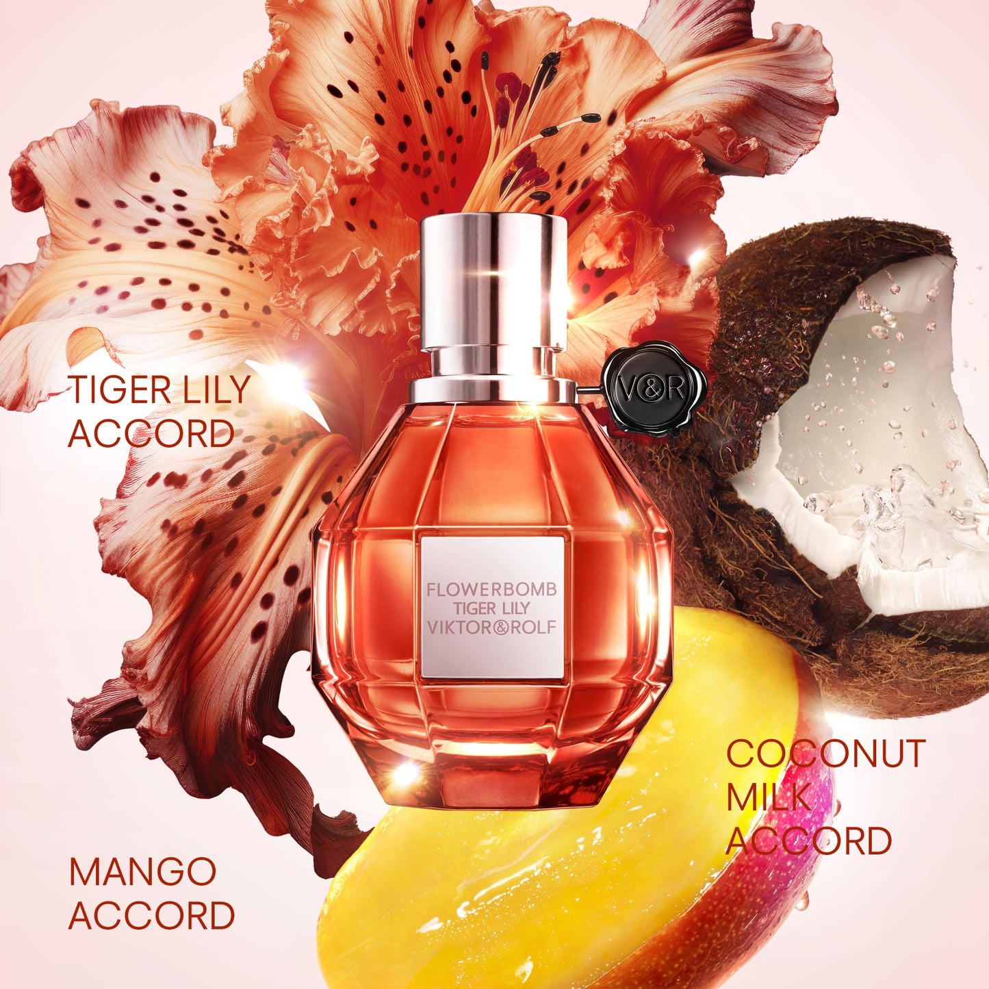 Viktor&amp;Rolf - Tiger Lily Eau de Parfum - Perfume para mujer - Floral, ambarino y afrutado - Con notas de coco y mango - 0,34 fl oz - Tamaño de viaje