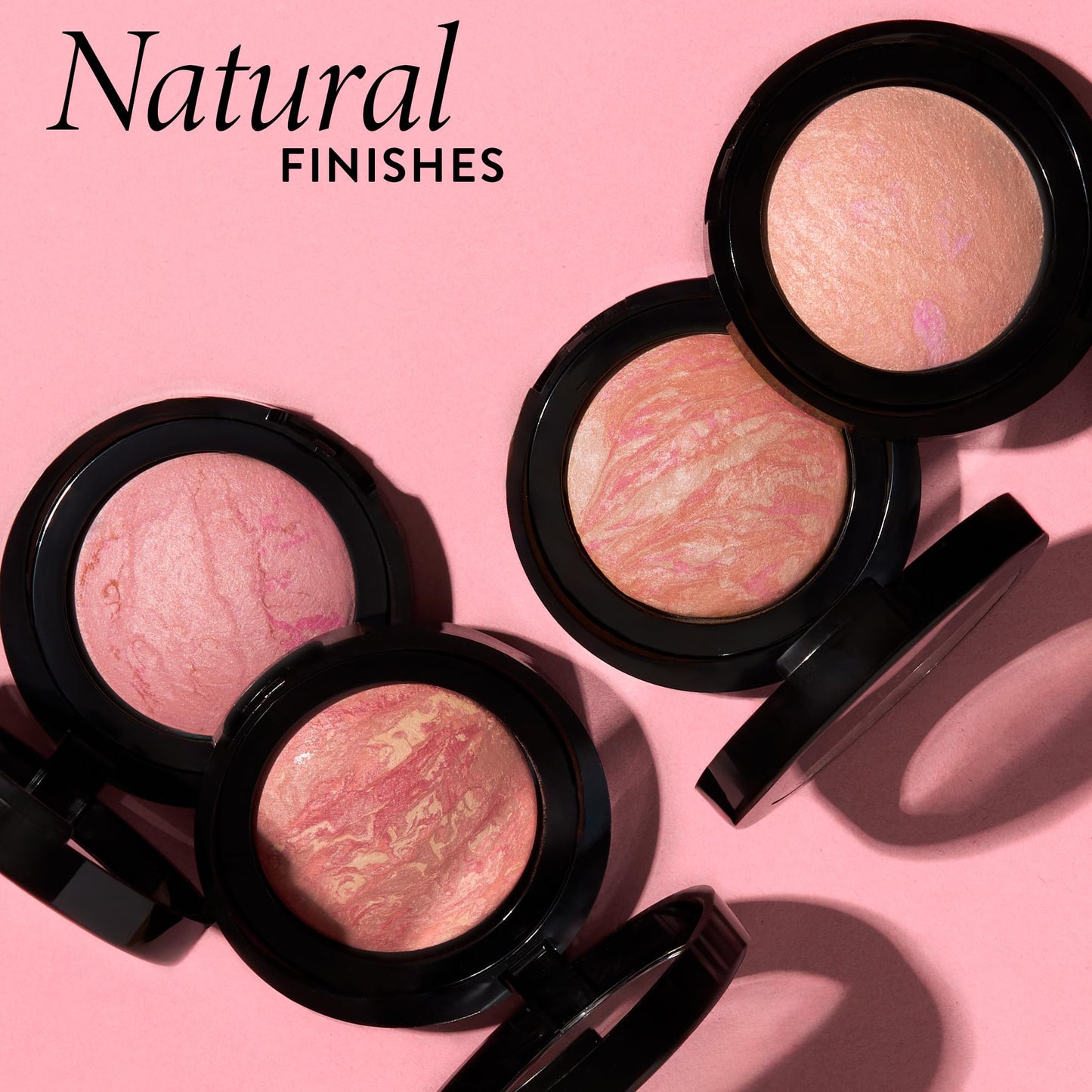 LAURA GELLER Blush-n-Brighten Marbleized 2-en-1 Blush Coral Cove - Pinceau à blush biseauté - Poils végétaliens ultra doux