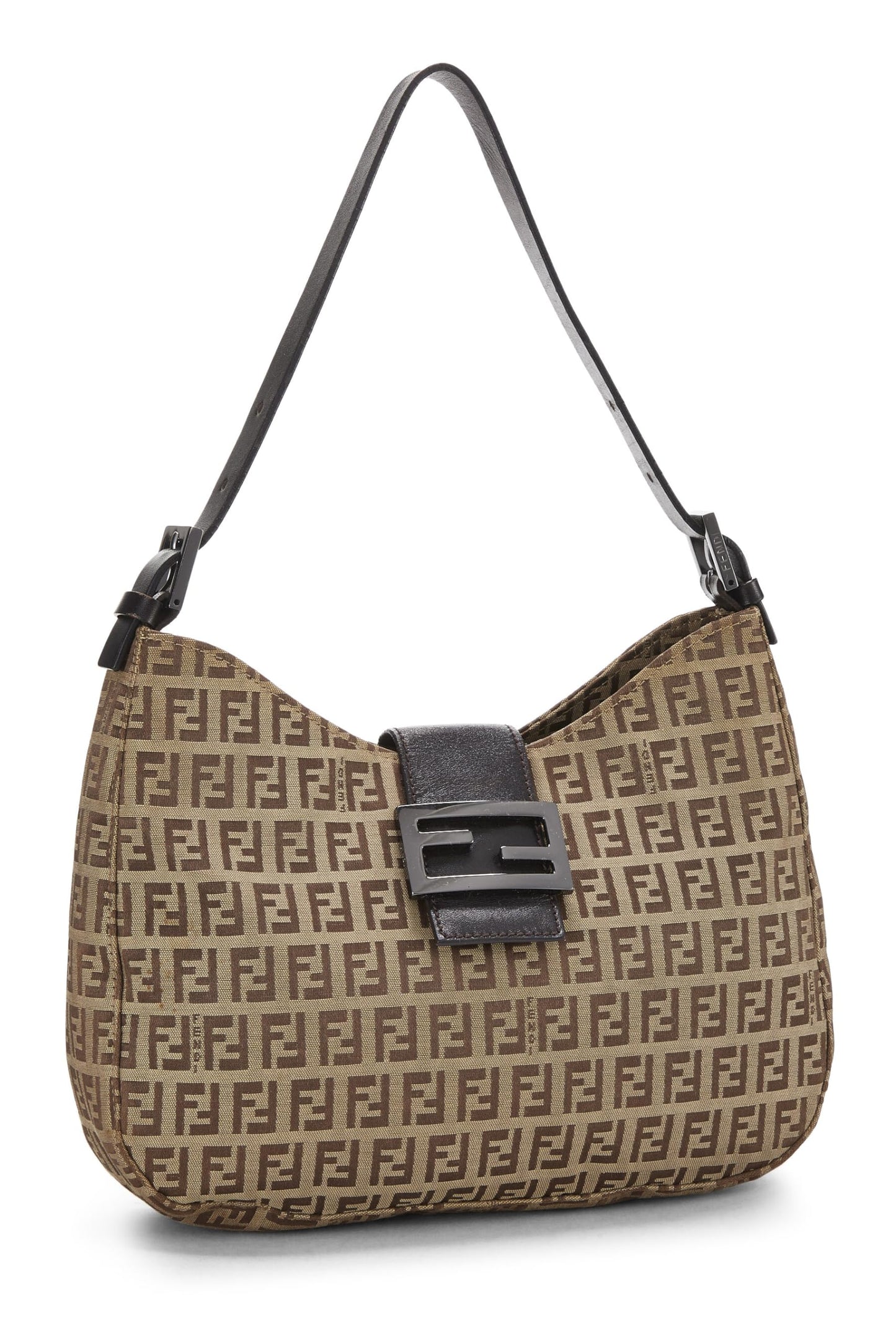 Fendi, sac à bandoulière Zucchino marron d'occasion, marron