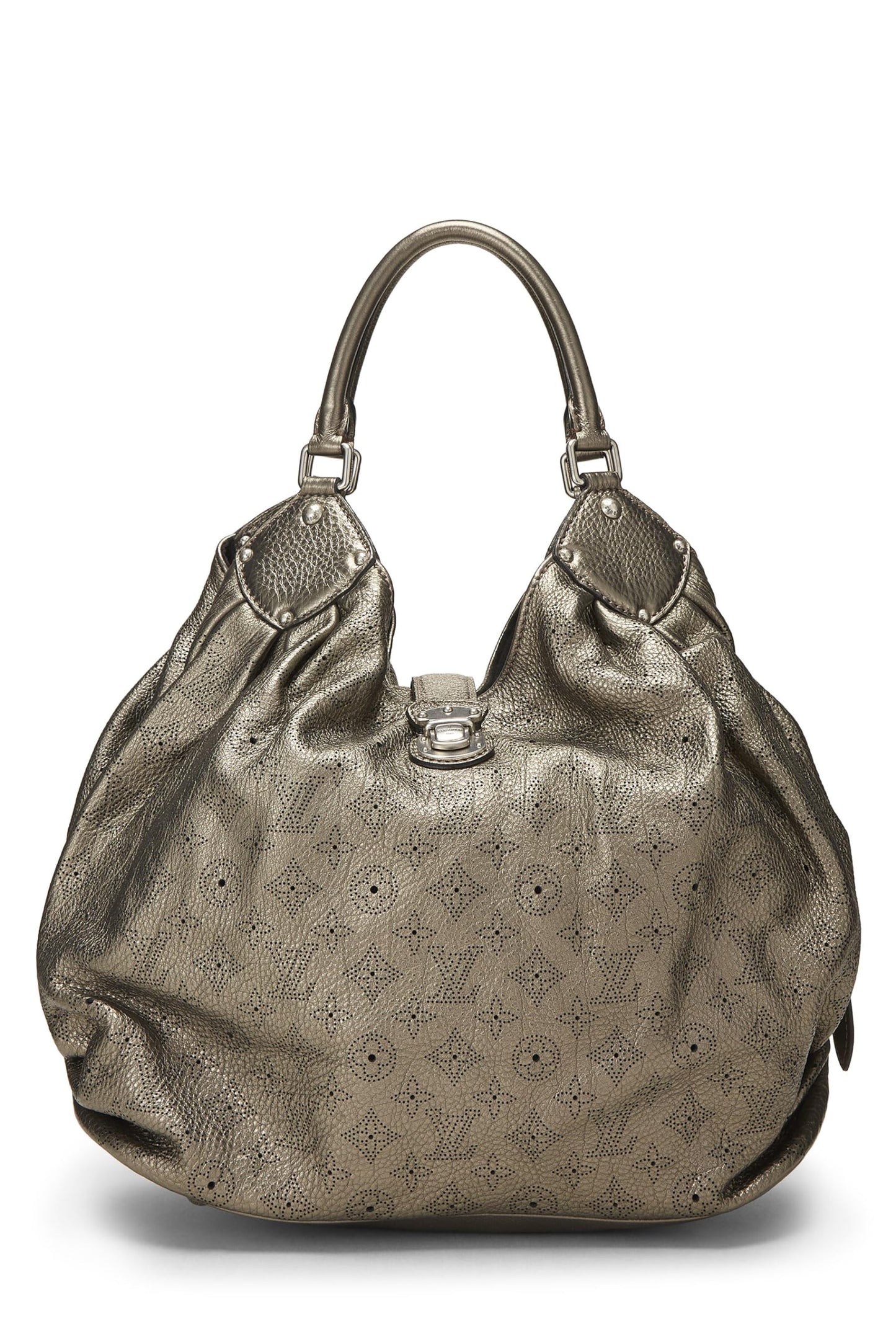 Louis Vuitton, Monograma Mahina XL plateado Pre-Loved, Plata