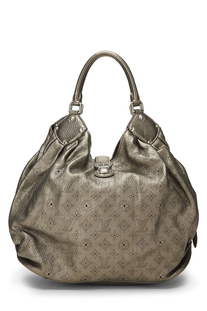 Louis Vuitton, Pre-Loved Silver Monogram Mahina XL, Silver