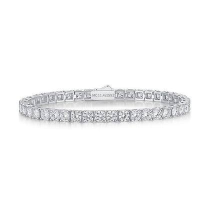 Sterling Silver D Color Moissanite Tennis Bracelet For Women