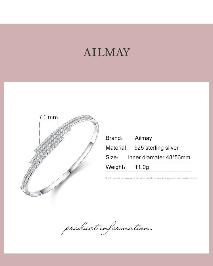 Fashion Line S925 Silver Bracelet For Women