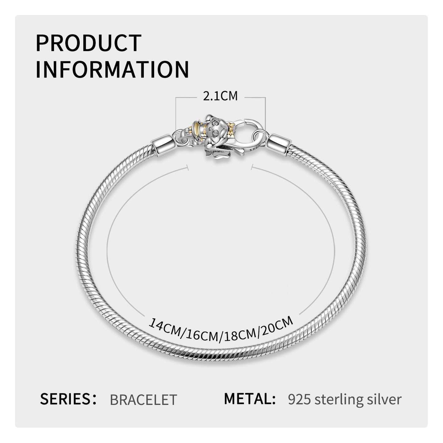 Fermoir mousqueton pour petite fille en argent sterling S925 plaqué or pour collier, bracelet, accessoires de bricolage