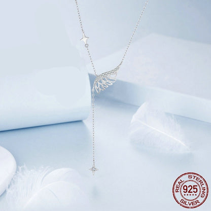 Entry Lux Elegant Temperamental Sterling Silver Clavicle Chain