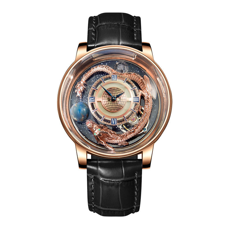 Reloj Tourbillon Good Luck Comes de moda para hombre