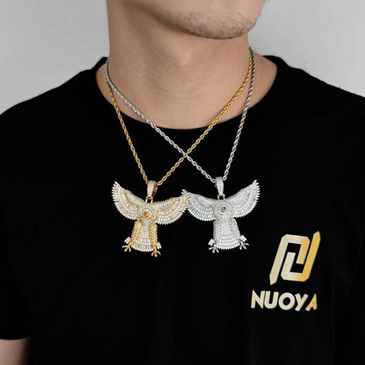 Solid Eagle Pendant Men's Necklace