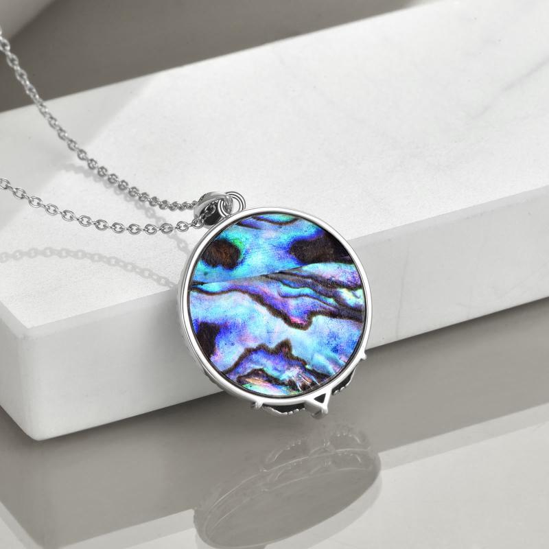 925 Sterling Silver Mermaid Sea Turtle Necklace Pendant for Girls Daughter Women