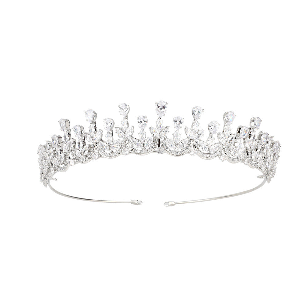 High-end Zircon Crown Light Luxury Bridal Accessories